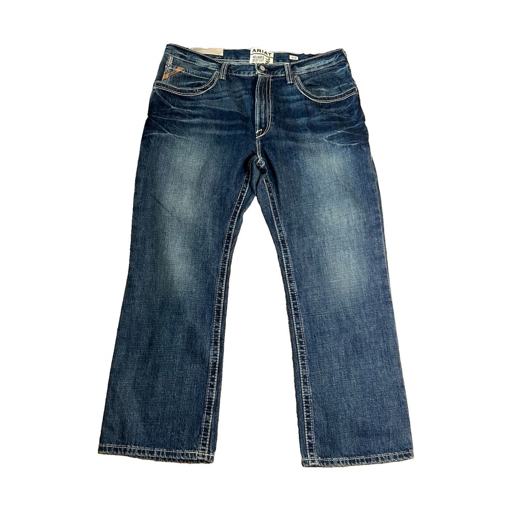 NWT Ariat M4 Relaxed Boot Cut Jeans Mens 38x30 Dark Wash Gulch Western Cowboy